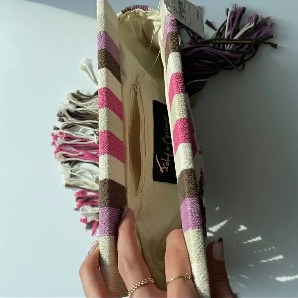 Foley + Corinna NWT Macrame RARE Clutch Bag Neiman Marcus